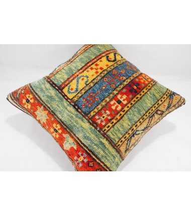 Carpet Pillow, ID 331, Carpet Rug Pillow 18x18, Turkish Rug Pillow, Handmade Pillow, Boho Pillow, Vintage Pillow, Rug Pillow