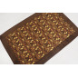 Table Cloth, Table Linens, 3"37X4"11, Brown Carnation Pattern Turkish Fabric Table Cloth