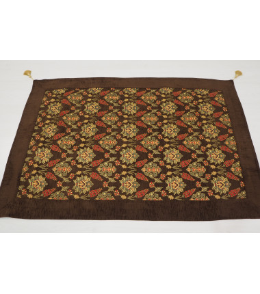 Turkish Ottoman Style Brown Table Cloth, Turkish Fabric Cover, Turkish Bedspread,Velvet Fabric Sofa Cover,Decorative cover,Table