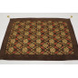 Table Cloth, Table Linens, 3"37X4"11, Brown Tulip Pattern Turkish Fabric Table Cloth