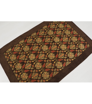 Turkish Ottoman Style Brown Table Cloth, Turkish Fabric Cover, Turkish Bedspread,Velvet Fabric Sofa Cover,Decorative cover,Table