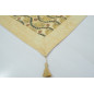 Table Cloth, Table Linens, 3"37X4"11, Beige Tulip Pattern Turkish Fabric Table Cloth