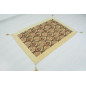 Table Cloth, Table Linens, 3"37X4"11,  Beige Tulip Pattern Turkish Fabric Table Cloth