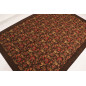 Turkish Bedspread, Twin L Size Bed Cover, 7.2X5.2, Brown Carnation Pattern Fabric Blankets, Ottoman Decorative Bed Cover