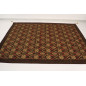 Turkish Bedspread, Twin L Size Bed Cover, 7.2X5.2, Brown Tulip Pattern Fabric Blankets, Ottoman Decorative Bed Cover