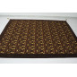 Turkish Bedspread, Twin L Size Bed Cover, 7.2X5.2, Brown Carnation Pattern Fabric Blankets, Ottoman Decorative Bed Cover