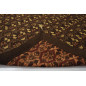 Turkish Bedspread, Twin L Size Bed Cover, 7.2X5.2, Brown Carnation Pattern Fabric Blankets, Ottoman Decorative Bed Cover