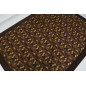 Turkish Bedspread, Twin L Size Bed Cover, 7.2X5.2, Brown Carnation Pattern Fabric Blankets, Ottoman Decorative Bed Cover