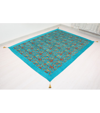 Turquoise Blue Twin Bed Cover