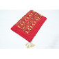 Turkish Bedspread, Twin L Size Bed Cover, 7.2X5.2, Red Carnation Pattern Fabric Blankets, Ottoman Decorative Bed Cover