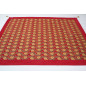 Turkish Bedspread, Twin L Size Bed Cover, 7.2X5.2, Red Tulip Pattern Fabric Blankets, Ottoman Decorative Sofa and Bed Cover