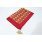 Turkish Bedspread, Twin L Size Bed Cover, 7.2X5.2, Red Tulip Pattern Fabric Blankets, Ottoman Decorative Sofa and Bed Cover