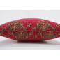 Fabric Pillow, Fabric Pillow 20x20, Red Topkapi Palace Tulip Pattern Turkish Jacquard Fabric Pillow, Chenille Fabric Pillow Case