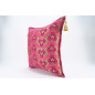 Fabric Pillow, Fabric Pillow 20x20, Mazenda Pink Tiger Eyes Pattern Turkish Jacquard Fabric Pillow, Throw Pillow, Lumbar Pillows