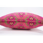 Fabric Pillow, Fabric Pillow 20x20, Mazenda Pink Tiger Eyes Pattern Turkish Jacquard Fabric Pillow, Throw Pillow, Lumbar Pillows