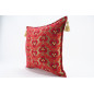 Fabric Pillow, Fabric Pillow 20x20, Red Tiger Eyes Pattern Turkish Jacquard Fabric Pillow Cover, Throw Pillow, Lumbar Pillows