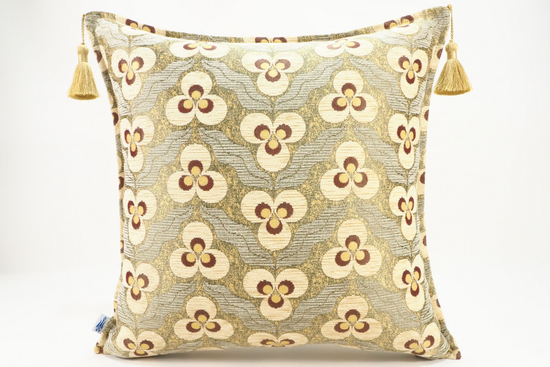 Fabric Pillow,Fabric Pillow 20x20,Beige Tiger Eyes Pattern Turkish Jacquard Fabric Pillow Cover,Throw Pillow,Lumbar Pillows