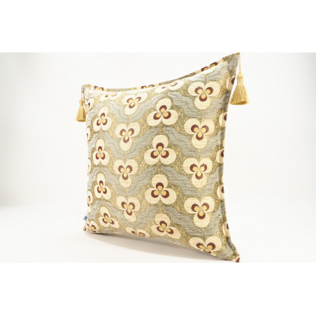 Fabric Pillow,Fabric Pillow 20x20,Beige Tiger Eyes Pattern Turkish Jacquard Fabric Pillow Cover,Throw Pillow,Lumbar Pillows