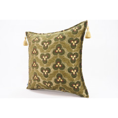 Fabric Pillow,Fabric Pillow 20x20,Moss Green Tiger Eyes Pattern Turkish Jacquard Fabric Pillow Cover,Throw Pillow,Lumbar Pillows