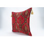 Fabric Pillow, Fabric Pillow 20x20, Red Morocco Pattern Turkish Jacquard Fabric Pillow Cover, Chenille Lumber Pillow,Sofa Pillow