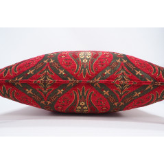 Fabric Pillow, Fabric Pillow 20x20, Red Morocco Pattern Turkish Jacquard Fabric Pillow Cover, Chenille Lumber Pillow,Sofa Pillow