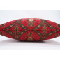 Fabric Pillow, Fabric Pillow 20x20, Red Morocco Pattern Turkish Jacquard Fabric Pillow Cover, Chenille Lumber Pillow,Sofa Pillow