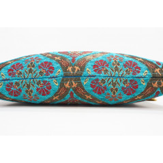 Fabric Pillow,Fabric Pillow 12x20,Turquoise Blue Morocco Pattern Tulip Turkish Fabric Pillow,Decorative Pillow,Bohemian Pillow