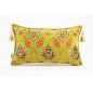 Fabric Pillow, Fabric Pillow 12x20, Pistachio Green Topkapi Palace Tulip Pattern Turkish Fabric Pillow, Decorative Throw Pillow