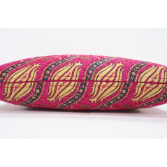 Fabric Pillow,Fabric Pillow 12x20,Mazenda Pink Water Line Tulip Pattern Turkish Fabric Pillow, Decorative Pillow,Bohemian Pillow