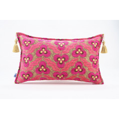 Fabric Pillow,Fabric Pillow 12x20,Mazenda Pink Tiger Eyes Pattern Turkish Fabric Pillow Cover,Decorative Accent Bohemian Pillow