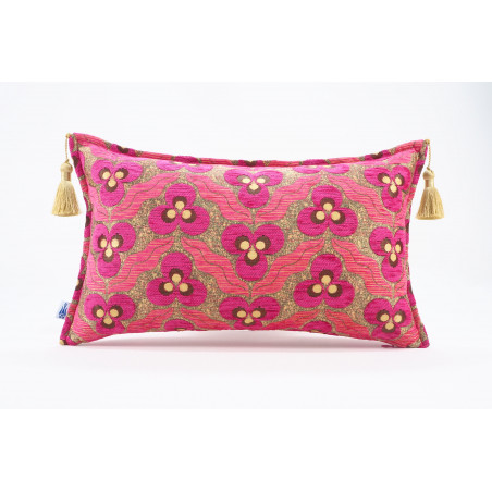 Fabric Pillow,Fabric Pillow 12x20,Mazenda Pink Tiger Eyes Pattern Turkish Fabric Pillow Cover,Decorative Accent Bohemian Pillow