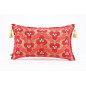 Fabric Pillow, Fabric Pillow 12x20, Red Tiger Eyes Pattern Turkish Fabric Pillow Cover,Decorative Accent Throw Bohemian Pillow