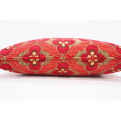 Fabric Pillow, Fabric Pillow 12x20, Red Tiger Eyes Pattern Turkish Fabric Pillow Cover,Decorative Accent Throw Bohemian Pillow