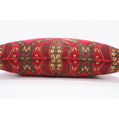 Fabric Pillow, Fabric Pillow 12x20, Red Morocco Pattern Tulip Turkish Fabric Pillow, Decorative Pillow, Bohemian Pillow