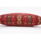 Fabric Pillow, Fabric Pillow 12x20, Red Morocco Pattern Tulip Turkish Fabric Pillow, Decorative Pillow, Bohemian Pillow