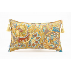 Fabric Pillow, Fabric Pillow 12x20, Turkish Paisley Pattern Turkish Fabric Pillow, Decorative Pillow, Bohemian Pillow