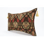 Fabric Pillow,Fabric Pillow 16x24,Brown Topkapi Palace Tulip Pattern Turkish Jacquard Fabric Pillow,Throw Pillow,Sofa Pillow