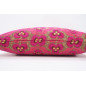 Fabric Pillow, Fabric Pillow 16x24, Mazenda Pink Tiger Eyes Pattern Turkish Fabric Pillow Cover, Chenille Bohemian Pillow