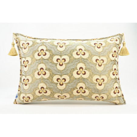 Fabric Pillow,Fabric Pillow 16x24,Beige Tiger Eyes Pattern Turkish Jacquard Fabric Pillow Cover,Chenille Fabric Bohemian Pillow