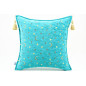 Fabric Pillow,Fabric Pillow 18x18,Turquoise Blue Arabian NIght Pattern Turkish Fabric Pillow,Decorative Accent and Throw Pillow