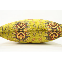 Fabric Pillow, Fabric Pillow 18x18, Pistachio Green Topkapi Palace Tulip Pattern Turkish Fabric Pillow, Decorative Throw Pillow