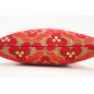 Fabric Pillow, Fabric Pillow 18x18, Red Tiger Eyes Pattern Turkish Fabric Pillow Cover, Decorative Accent and Throw Pillow