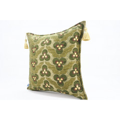 Fabric Pillow,Fabric Pillow 18x18,Moss Green Tiger Eyes Pattern Turkish Fabric Pillow Cover,Decorative Accent and Throw Pillow