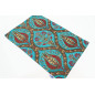 Place Mats,Table Linens 12x18,Turquoise Blue Morocco Pattern Turkish Fabric Table Mat,Table Decoration,Kitchen Dining Placemats