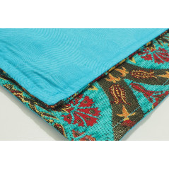 Place Mats,Table Linens 12x18,Turquoise Blue Morocco Pattern Turkish Fabric Table Mat,Table Decoration,Kitchen Dining Placemats