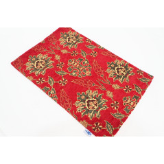 Place Mat,Table Linens 12x18,Red Topkapi Palace Tulip Pattern Turkish Fabric Table Mat, Table Decoration, Living Kitchen Dining