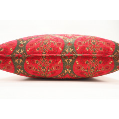 Fabric Pillow,Fabric Pillow 24x24,Red Morocco Pattern Turkish Jacquard Fabric Pillow Covers,Decorative Throw Lumbar Pillow Case