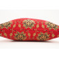 Fabric Pillow,Fabric Pillow 24x24, Red Topkapi Palace Tulip Pattern Turkish Jacquard Fabric Pillow Case, Throw and Lumbar Pillow