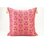 Fabric Pillow, Fabric Pillow 24x24,Mazenda Pink Tiger Eyes Pattern Turkish Jacquard Fabric Pillow Cover,Throw and Lumbar Pillow