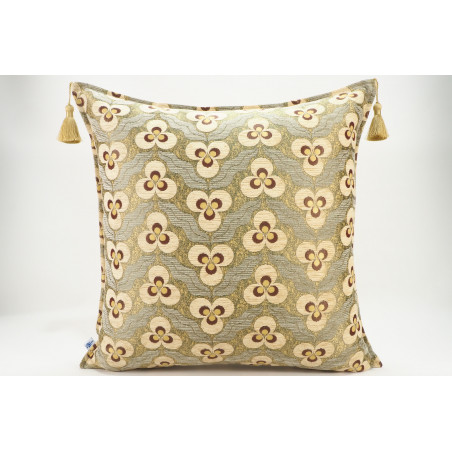 Fabric Pillow, Fabric Pillow 24x24,Beige Tiger Eyes Pattern Turkish Jacquard Fabric Pillow Cover,Decorative Throw Lumbar Pillow